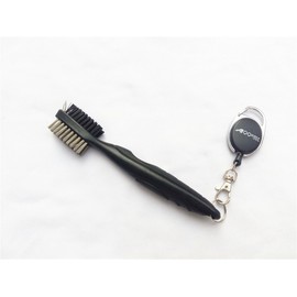 A99 Golf Deluxe Brush + Retractable Reel (Black)