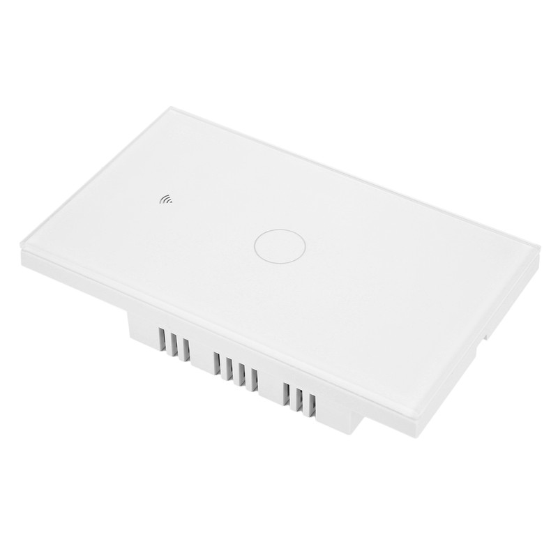 Intelligent WIFI Touch Switch Single Fire 1 Channel White AC