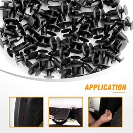 50 Pieces Car Mounting Clips Car Bumper Plastic Rivet Fastener Retainer Trim Push Pin Clip