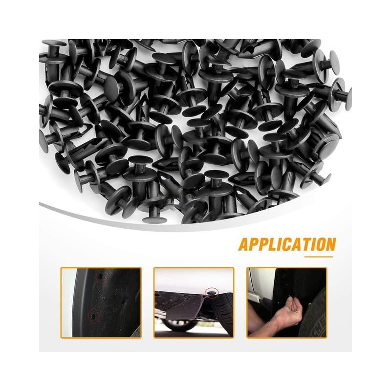50 Pieces Car Mounting Clips Car Bumper Plastic Rivet Fastener