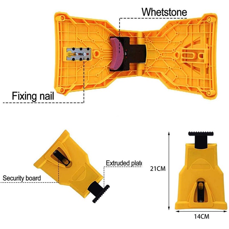 Techson Chainsaw Sharpener, Portable Teeth Blade Grinder Tools Fit for