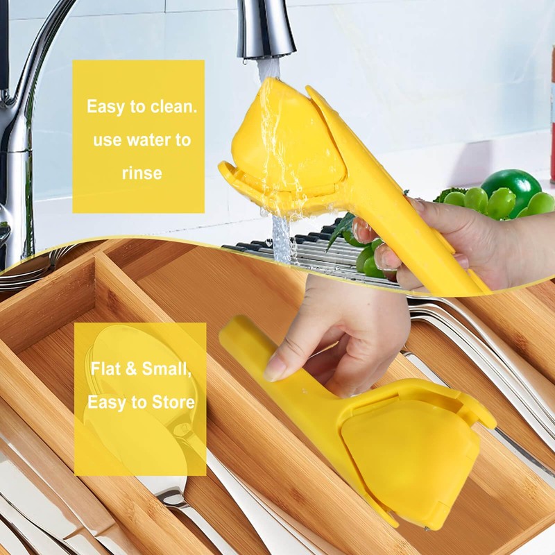 ToGeeKa Lemon Squeezer, Effortless Manual Flat Lime Juicer Squeezer, Hand