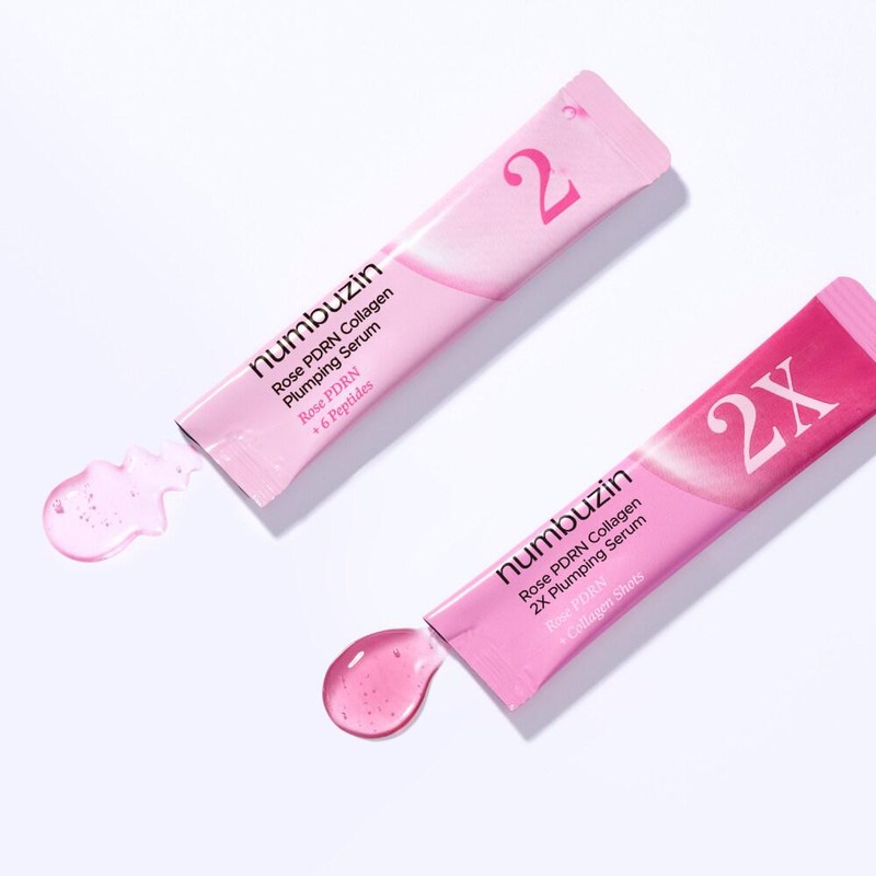 numbuzin No. 2 Rose PDRN Collagen Plumping Serum Duo 10ml