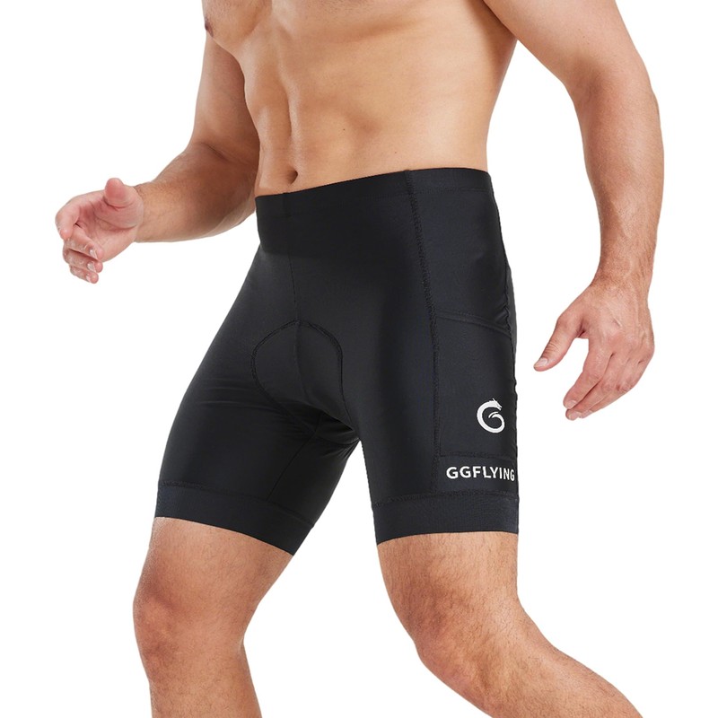 GGFLYING Men's Cycling Shorts 6D Padded Cycling Shorts Breathable Quick