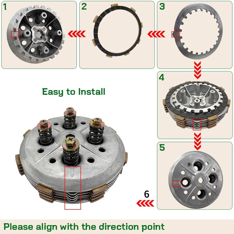 Clutch Kit Center Inner Hub Outer Pressure Plate & Complete