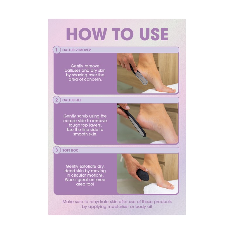 Manicare PediPro Soft Roc Foot Exfoliator 1pk