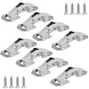 Cionyce 8 Pack Hidden Cabinet Hinges Surface Mount Hinges 4