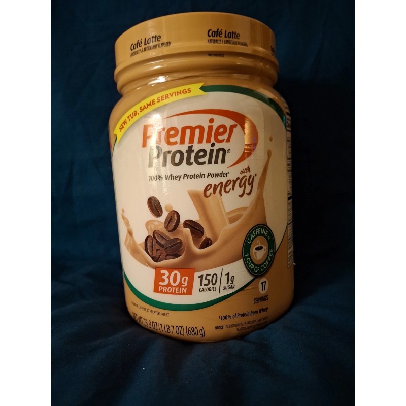 Premier Protein Powder Cafe Latte 30g Protein 100% Whey, 23.9