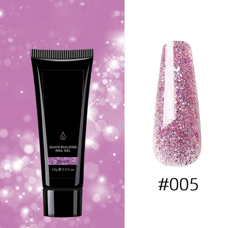 9 Colors Nail Extension Gel Kit Crystal Extension Gel Quick