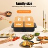 YUASDUU 2 in 1 Electric Hot Pot with Grill, 1200W