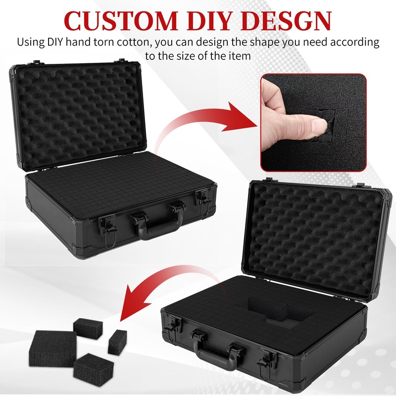 ITHWIU Protective Hard Case Shockproof Water-resistant with Customized DIY Foam