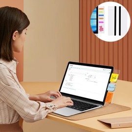 Yuannee Monitor Memo Board,2 PCS Acrylic Monitor Sticky Note Holder Post Note Holder Transparent Monitor Side Panel Sticky Note Holder Multifunction Memo Board for Office Desk Accessories