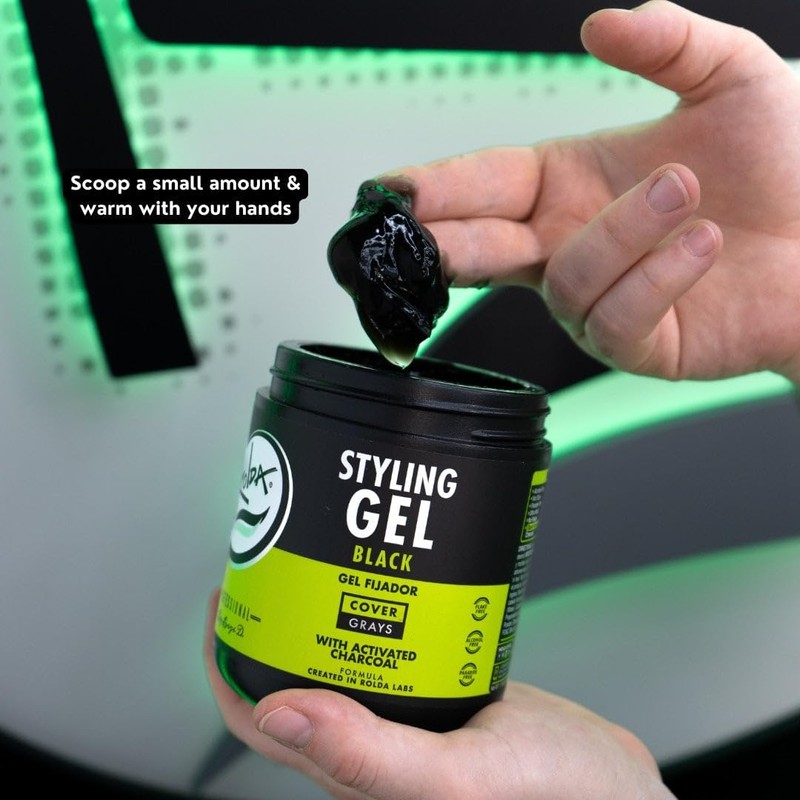 Rolda Black Styling Hair Gel - Medium To Strong Hold