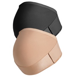 Anita 2er Sparpack Schwangerschafts-Gurt 1708 Gr. XL in 1xschwarz 1xskin