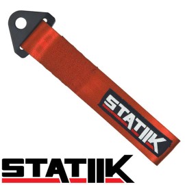 STATIIK ORANGE RACING UNIVERSAL TOW/TOWING STRAP RATED AT 10,000 LB FOR JDM/USDM/KDM