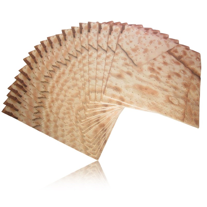 Passover Matzoh Napkin. 20 Pesach Napkins for Seder Table Decoration.