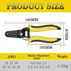 7 Inch 10-22 AWG Wire Stripper, Wire Stripping Tool, Wire