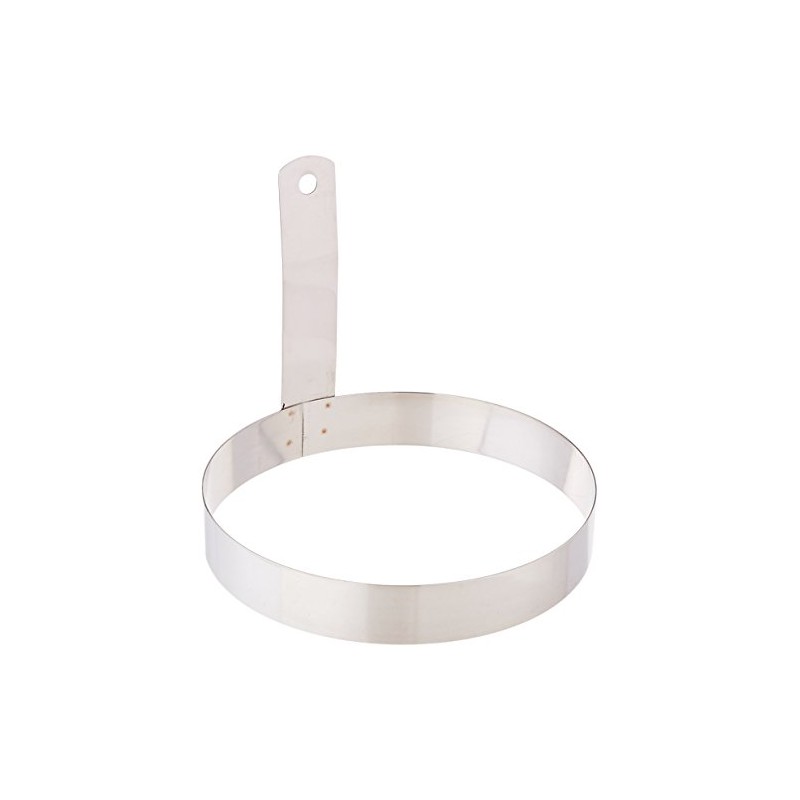 Winco Round Egg Ring, 6-Inch, Stainless Steel