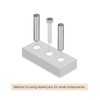 TOP-VIGOR 10Pcs 6mm x 15mm Dowel Pins, 304 Stainless Steel