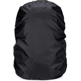 YFFSFDC Rain Cover, Waterproof, 190T High Durability, Backpack Cover, Drop Prevention, 8.2 - 16.9 gal (30 - 40 L), Black, S