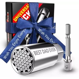 YOMERTO Fathers Day Gifts for Dad Men Universal Socket Tools Sets BEST DAD EVER