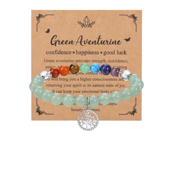 MANIFO Chakra Crystals Bracelet for Women Healing Crystal Bracelet Natural