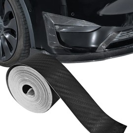 QQWD 32FT x 1" Carbon Fiber Wrap for Cars Tape, 3D Automotive Pinstriping Tape Anti-Scratch Self-Adhesive Vinyl Decals for Car Body, Doors, Hoods，Mirrors, Universal Pinstriping Decoration DIY Sticker