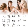 15 Pairs Earrings Set Black Stainless Steel Ear Studs Men