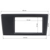 tomzz Audio 2456-016 Double DIN Radio Faceplate Compatible with Volvo