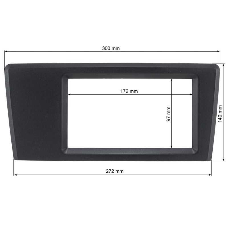 tomzz Audio 2456-016 Double DIN Radio Faceplate Compatible with Volvo