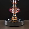 MiniSun | Modern Polished Chrome and Pink Touch Table Lamp