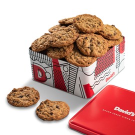 David's Cookies 2lbs Oatmeal Raisin Fresh Baked Cookies - Delectable & Premium Ingredients - No Added Preservatives Cookie Gift Basket
