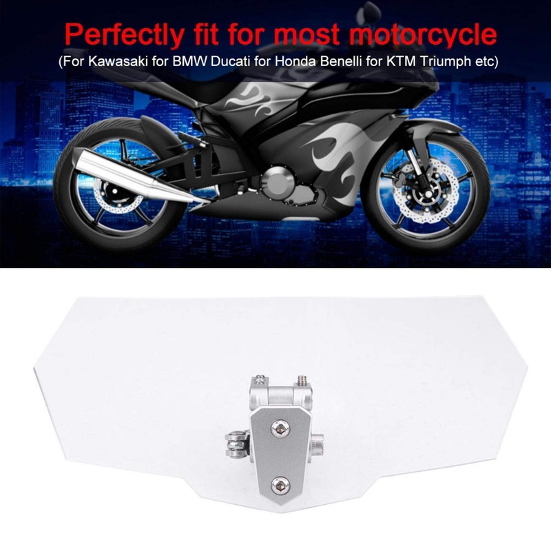 Wind Deflector Motorcycle Windscreen ABS Universal Adjustable Windscreen Wind Deflector