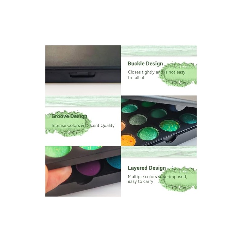 Pure Vie Professional 120 Colors EyeShadow Palette Makeup Contouring Kit