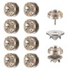 uxcell 10 Sets Crystal Brooch Buttons, 11.5 mm No Sew