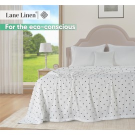 LANE LINEN Warm Winter Blanket - Lightweight, Soft & Breathable - Rayon from Eucalyptus - Queen Size, 88"x90", White