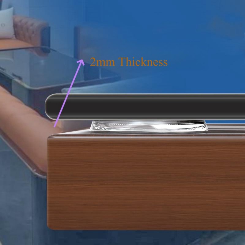 30Counts,Extremely Soft Thin Clear Glass Table Top Bumpers Non-Adhesive,Glass Table