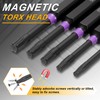 sourcing map 2pcs T10 Torx Head Impact Screwdriver Bits 1/4"