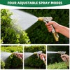 ARXIVE Heavy Duty Metal Hose Nozzle with 4 Adjustable Spray
