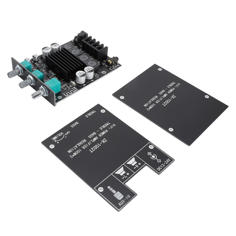 2x100W Amplifier Board HIFI with Treble Bass Control TPA3116D2 DC12‑24V