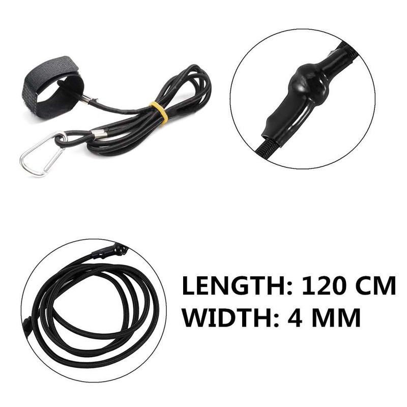 2 Pack Gear Kayak Paddle Leash 4mm Kayak Elastic Boating