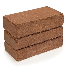 Premium Coco Coir - 3 Pounds Pack of 3 - Total 9 Pounds - 100% Organic and Eco-Friendly - OMRI Listed - Natural Compressed Growing Medium - Potting Soil Substrate