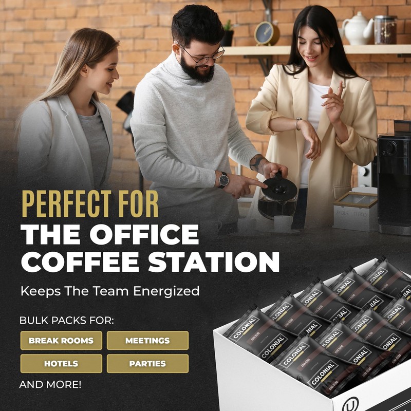 Colonial Coffee 32 Count Single Pot Coffee Packets – 100%