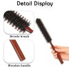 Boar Bristle Hair Brush for Women and Men, Small round
