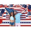 7x5FT American Flag Stripes Backdrop – Red White Blue Patriotic