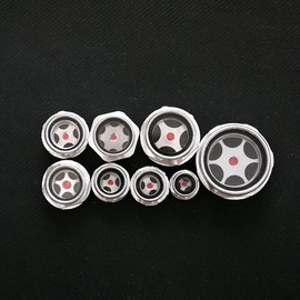 Oil Liquid Level Gauge Sight Glass Male Threaded Aluminum Alloy Air Compressor Fittings 1 Pc