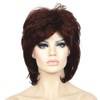 Lydell Short Length Layered Shaggy Full Synthetic Wig (33A Auburn)