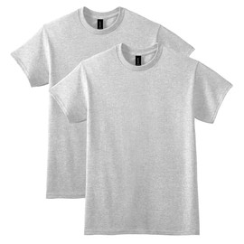 Gildan Unisex Adult Dryblend T-shirt, Style G8000, Multipack, Ash Grey (2-pack), X-Large US