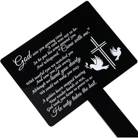 JNwhy Cemetery Decorations for Grave Metal Grave Decorations for Cemetery Grave Markers Decoration for Humans Waterproof (Dove)