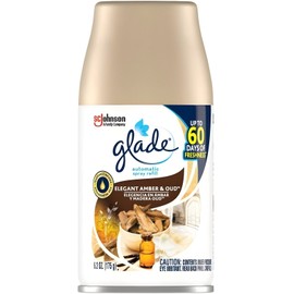 Glade Automatic Spray Refill Elegant Amber & Oud 6.2 Oz, Pack of 6